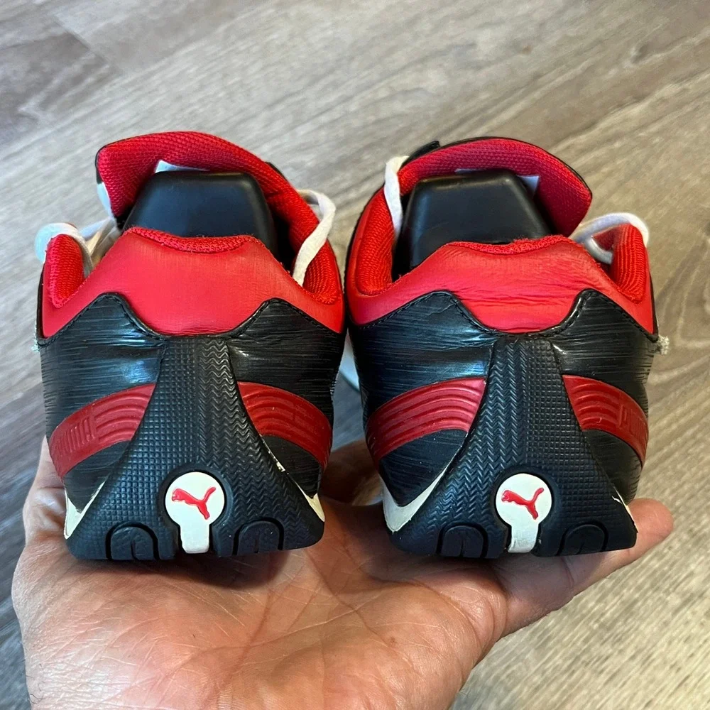 Puma Ferrari Future Cat M1 Kids Sneakers‎ White Red Black 303968-01 Size 4.5Y